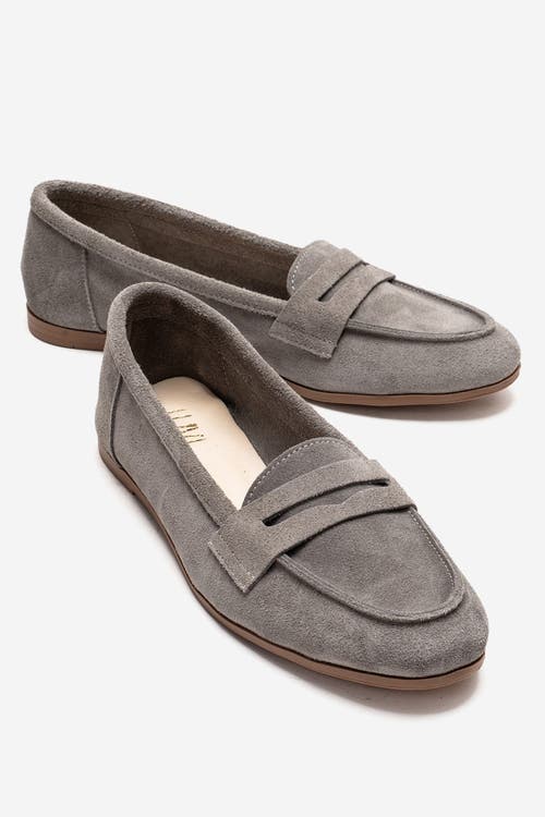 Forever & Always Shoes Dorothy Leather Loafer in Light Grey Suede at Nordstrom, Size 5.5