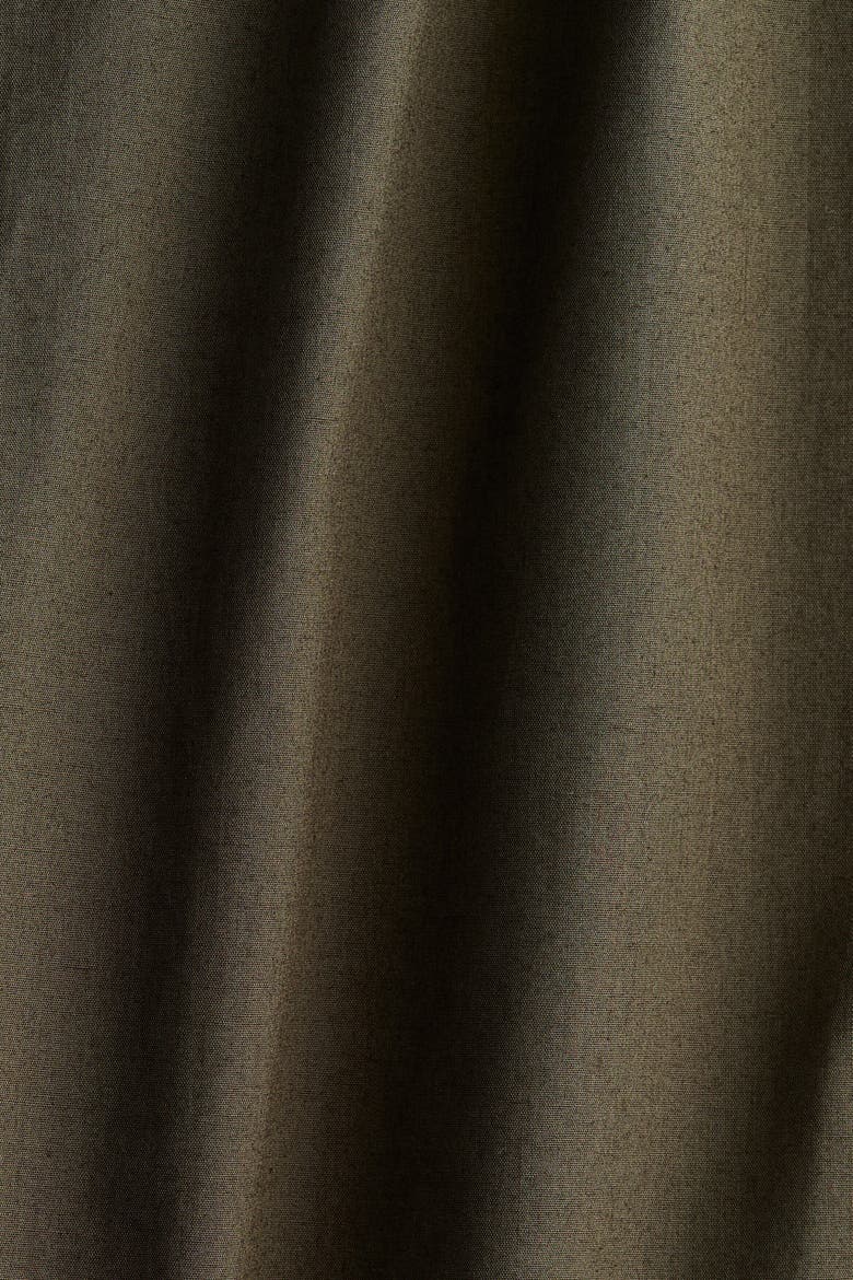 Balloon-leg Poplin Pants, Alternate, color, Dark khaki green