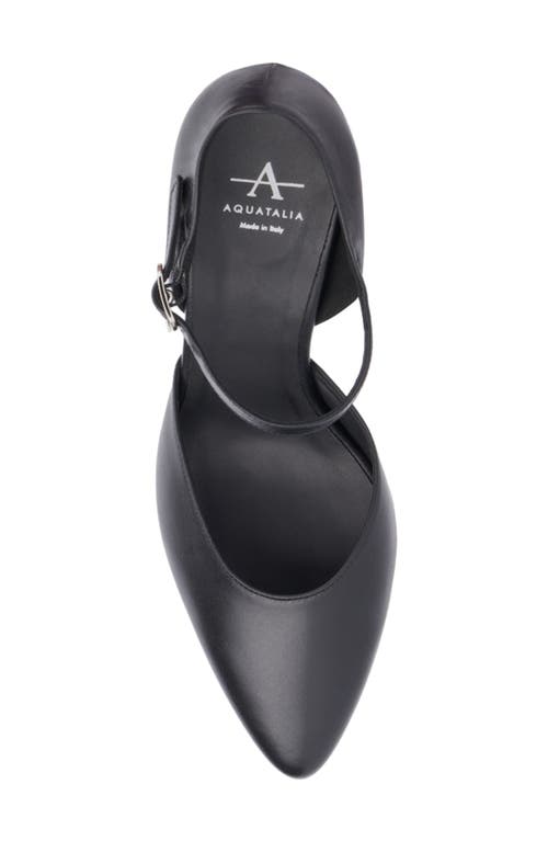 Aquatalia Penelopy Ankle Strap Pointed Toe Wedge Pump