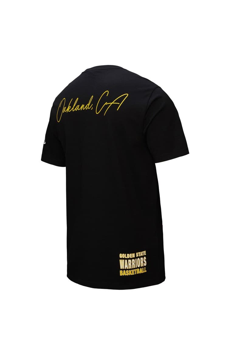 Men's Black Golden State Warriors Black Out Collection Vintage Premium T-Shirt, Alternate, color, Black