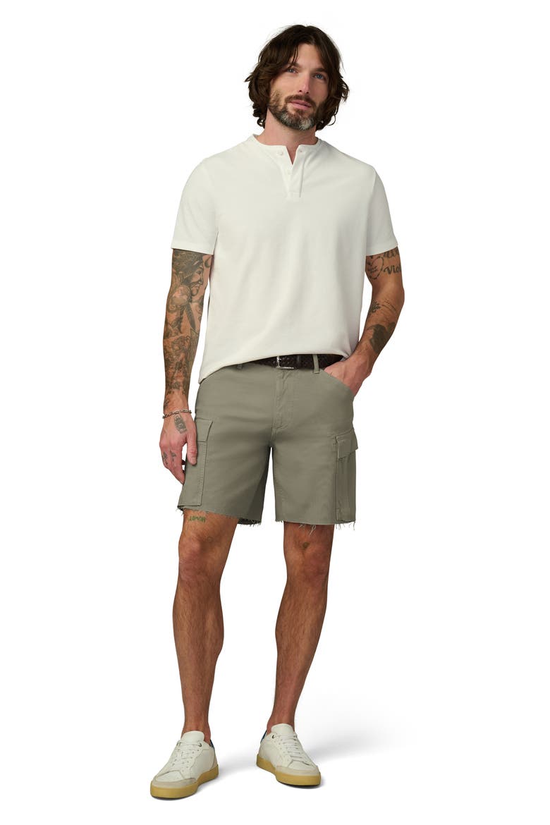 McArthur Raw Hem Cargo Shorts, Alternate, color, SEAGRASS