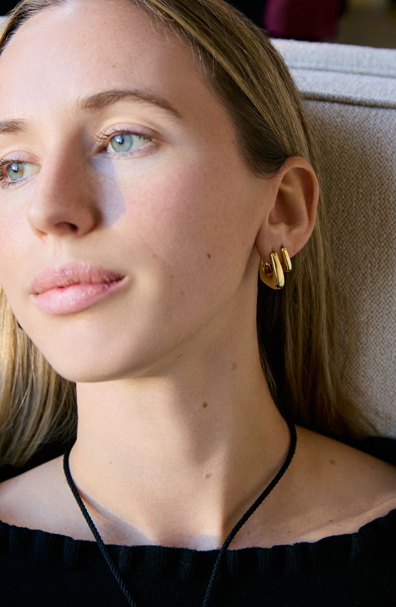 Ana Luisa Chunky Gold Hoop Earrings - Colene, Alternate, color, Gold