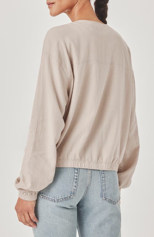 Splendid Clea Linen-blend Bomber Jacket In Neutral