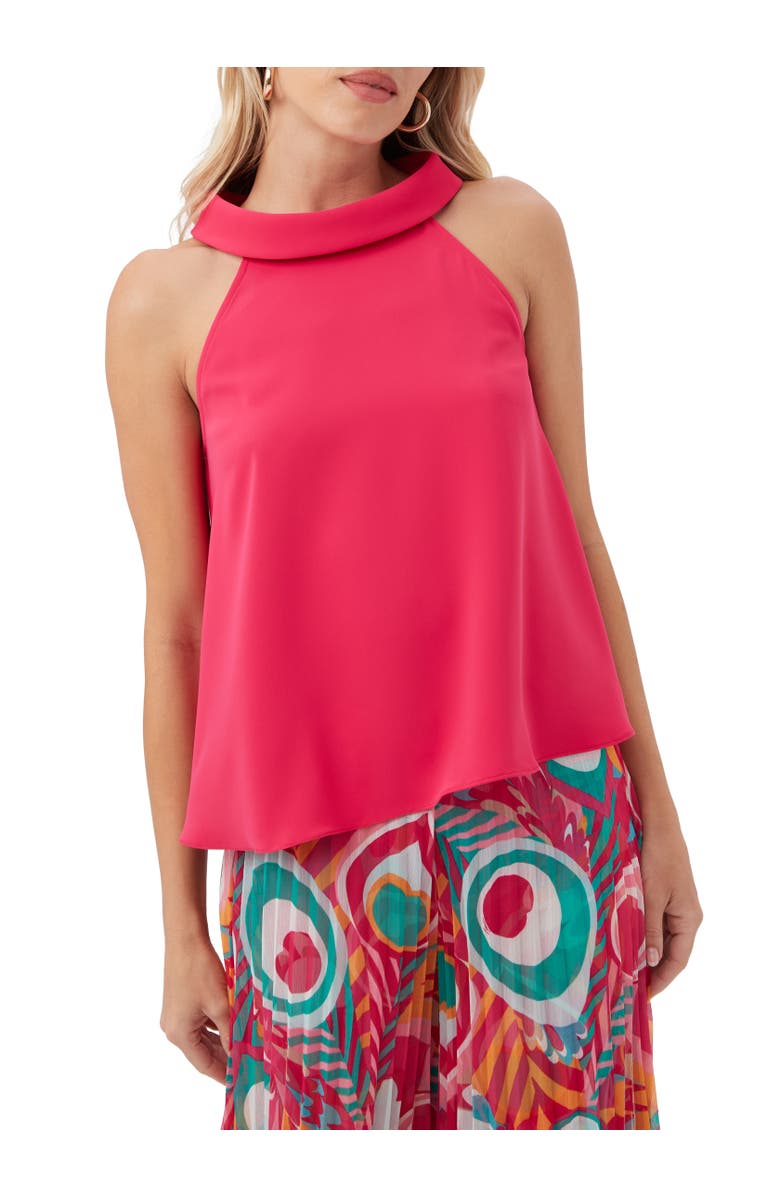 Trina Turk Eze Halter Top, Main, color, Cannes Coral
