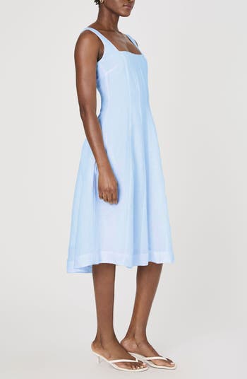 Birdie Linen Blend Midi Dress