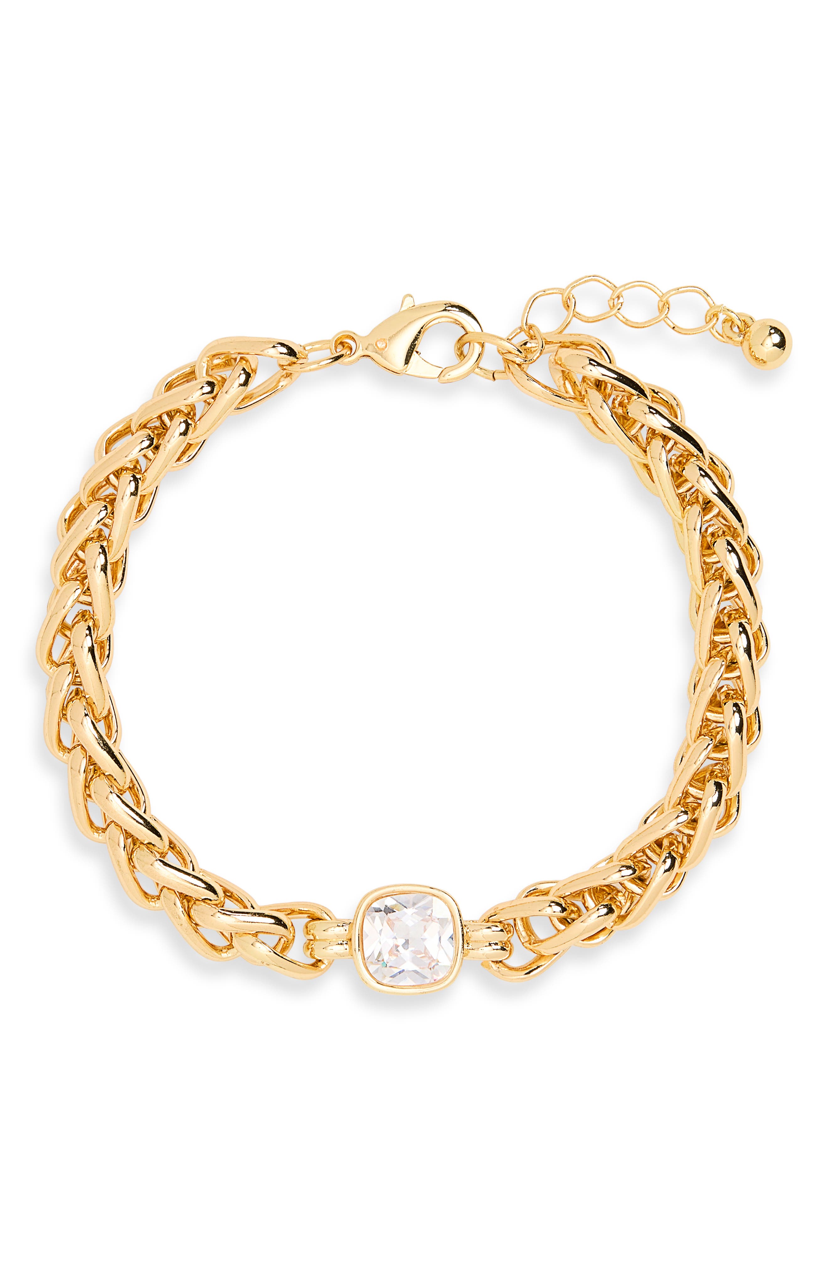 NORDSTROM RACK Cubic Zirconia Statement Bracelet