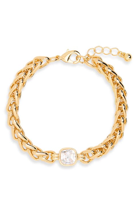 Cubic Zirconia Statement Bracelet