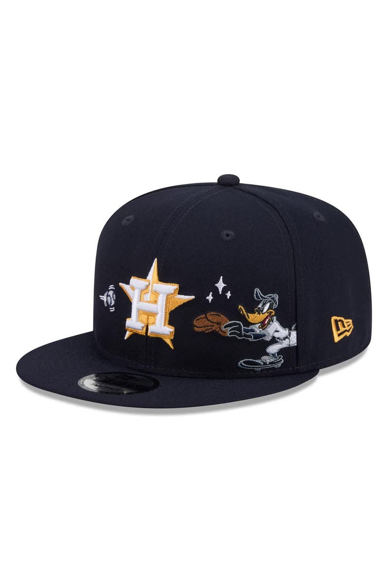 New Era Men's New Era Navy Houston Astros Looney Tunes Daffy Duck 9FIFTY Snapback Hat, Alternate, color, Navy