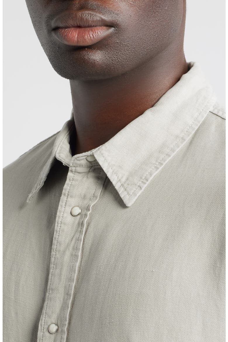 Classic Front Snap Shirt, Alternate, color, LIGHT STONE