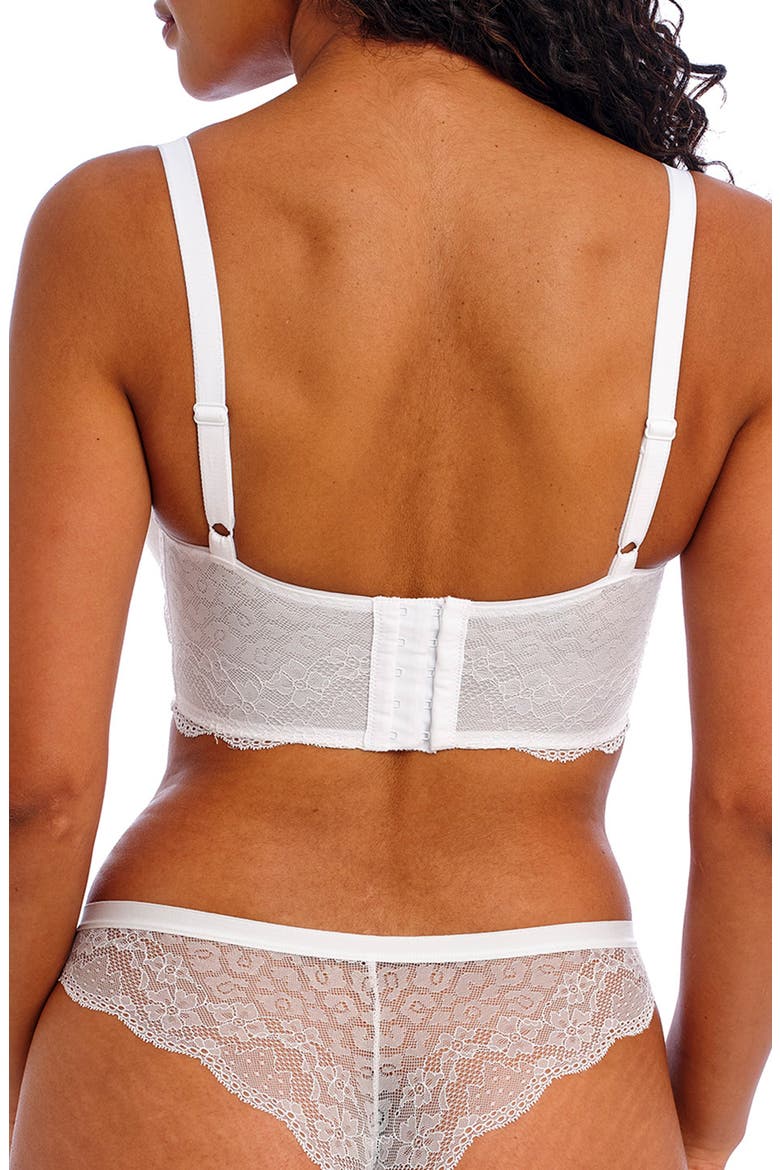 Fancies Full Figure Longline Underwire Bra, Alternate, color, WHITE