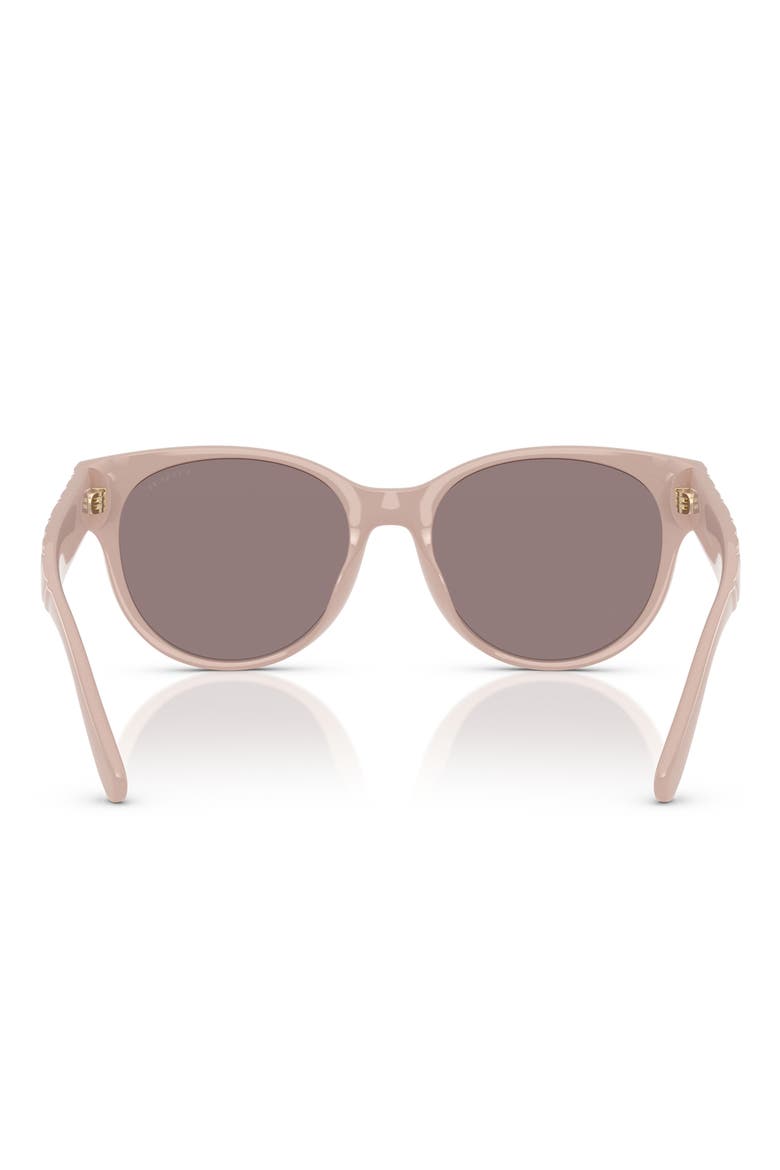56mm Gradient Round Sunglasses, Alternate, color, SOLID PINK / GREY PURPLE