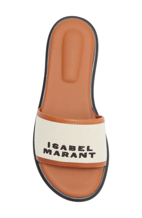 Isabel Marant Vikee Leather-trimmed Canvas Sandals In White
