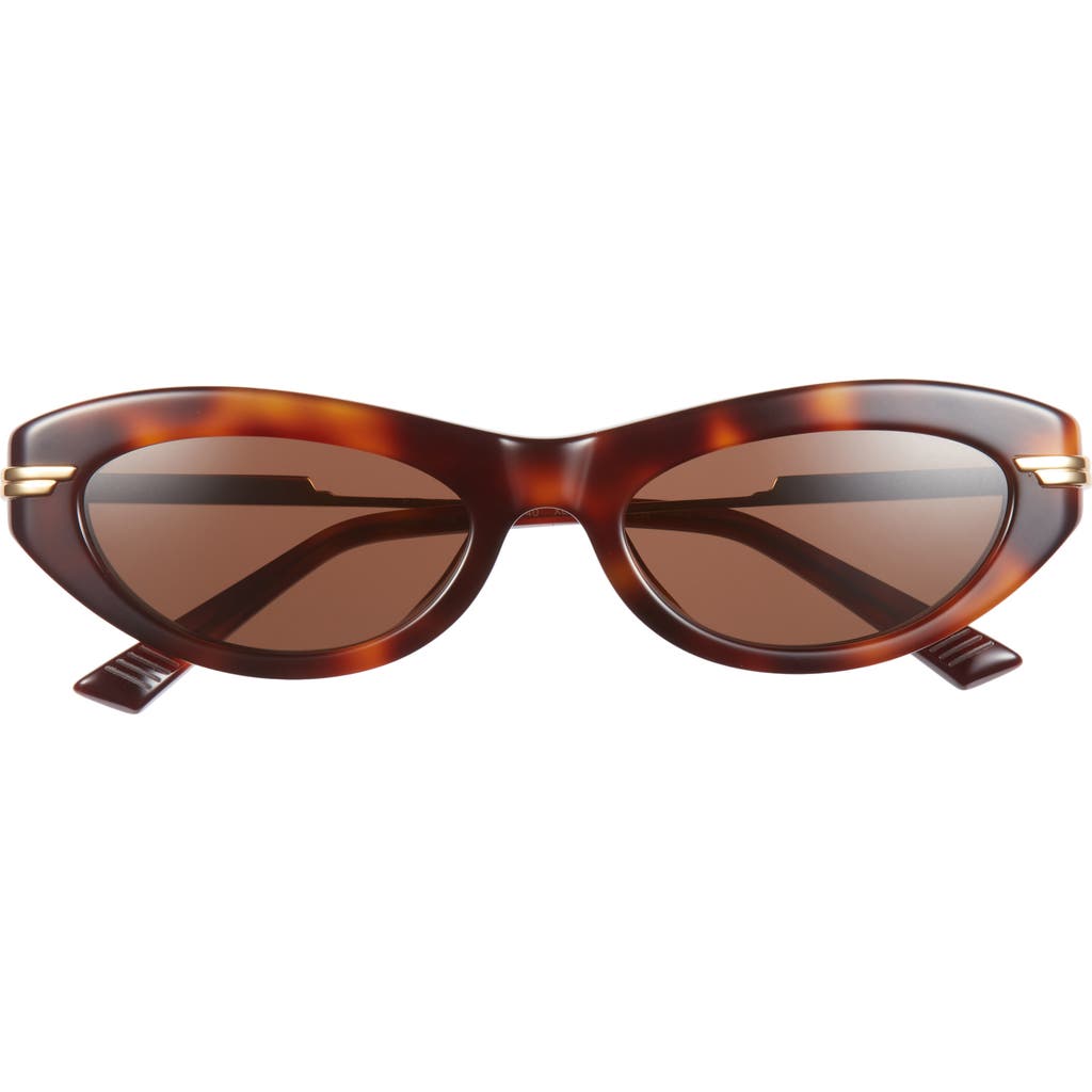 Bottega Veneta 53mm Cat Eye Sunglasses In Brown