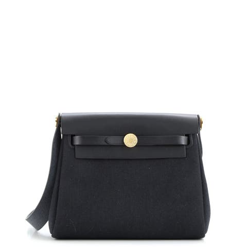 Herbag Zip Toile and Leather 20