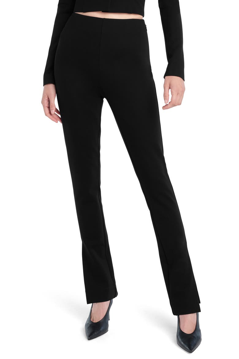The Pointe Ponte Knit Pants, Main, color, BLACK