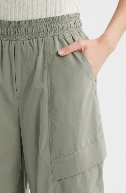 Wit & Wisdom Ultra Skyrise Wide Leg Cargo Pants In Green