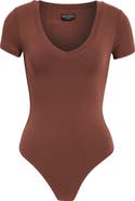 Naked Wardrobe The NW V-Neck Bodysuit