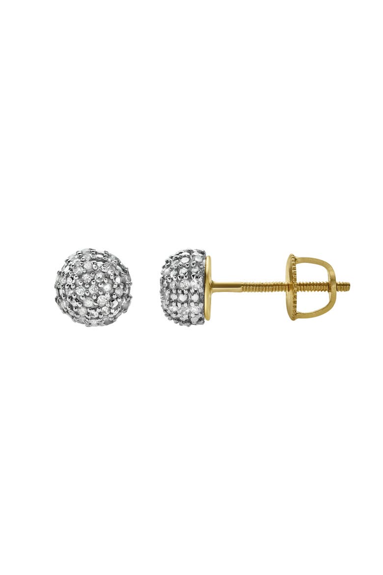 Orbius 10K Yellow Gold Diamond Stud Earrings - 0.2ct., Alternate, color, 10K Yellow Gold