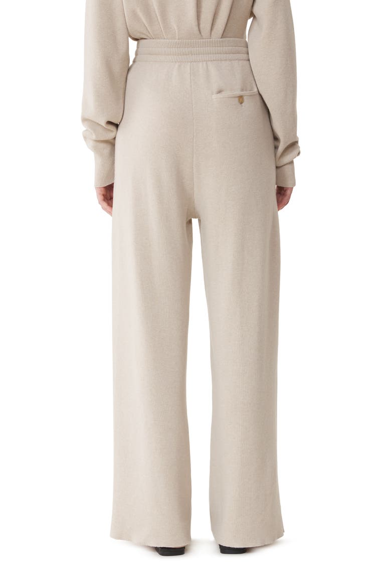 Straight-Leg Pants In Wool And Cashmere, Alternate, color, Moon
