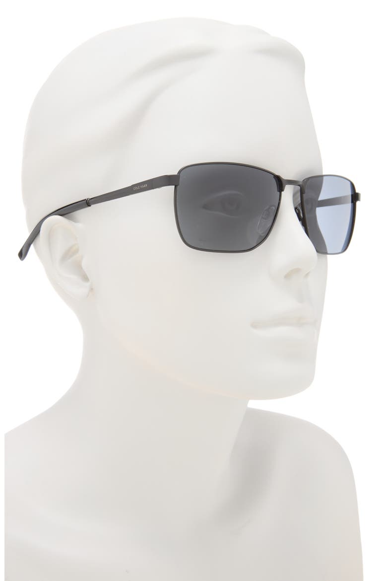 58mm Navigator Sunglasses, Alternate, color, BLACK