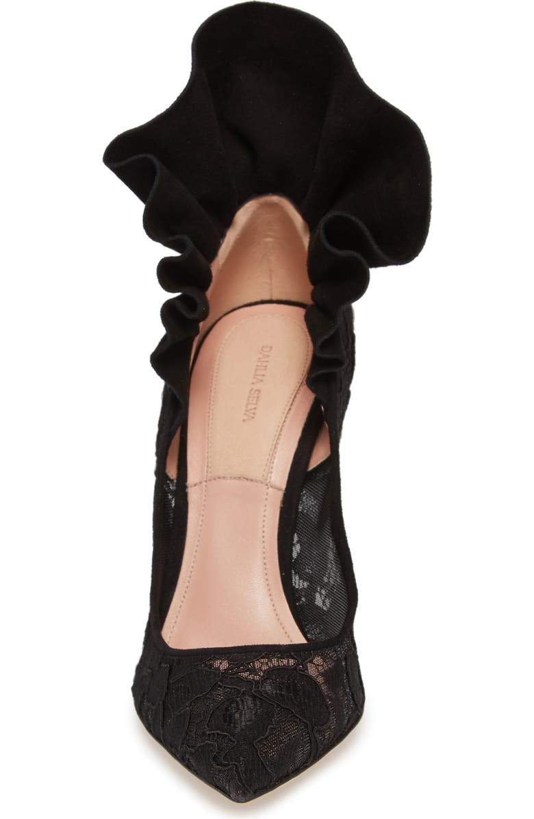 Dahlia Selva Frills for All Pointy Toe Pump, Alternate, color,