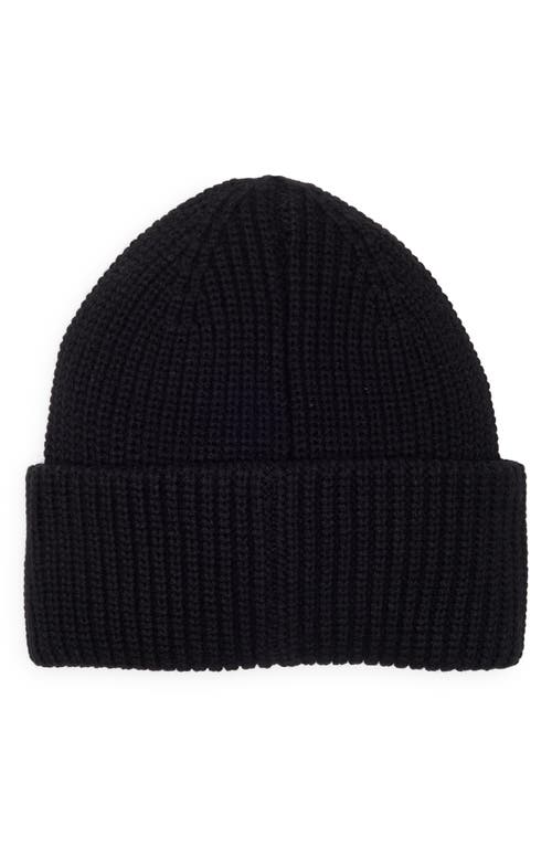 Kurt Geiger London Crystal Bow Beanie In Black