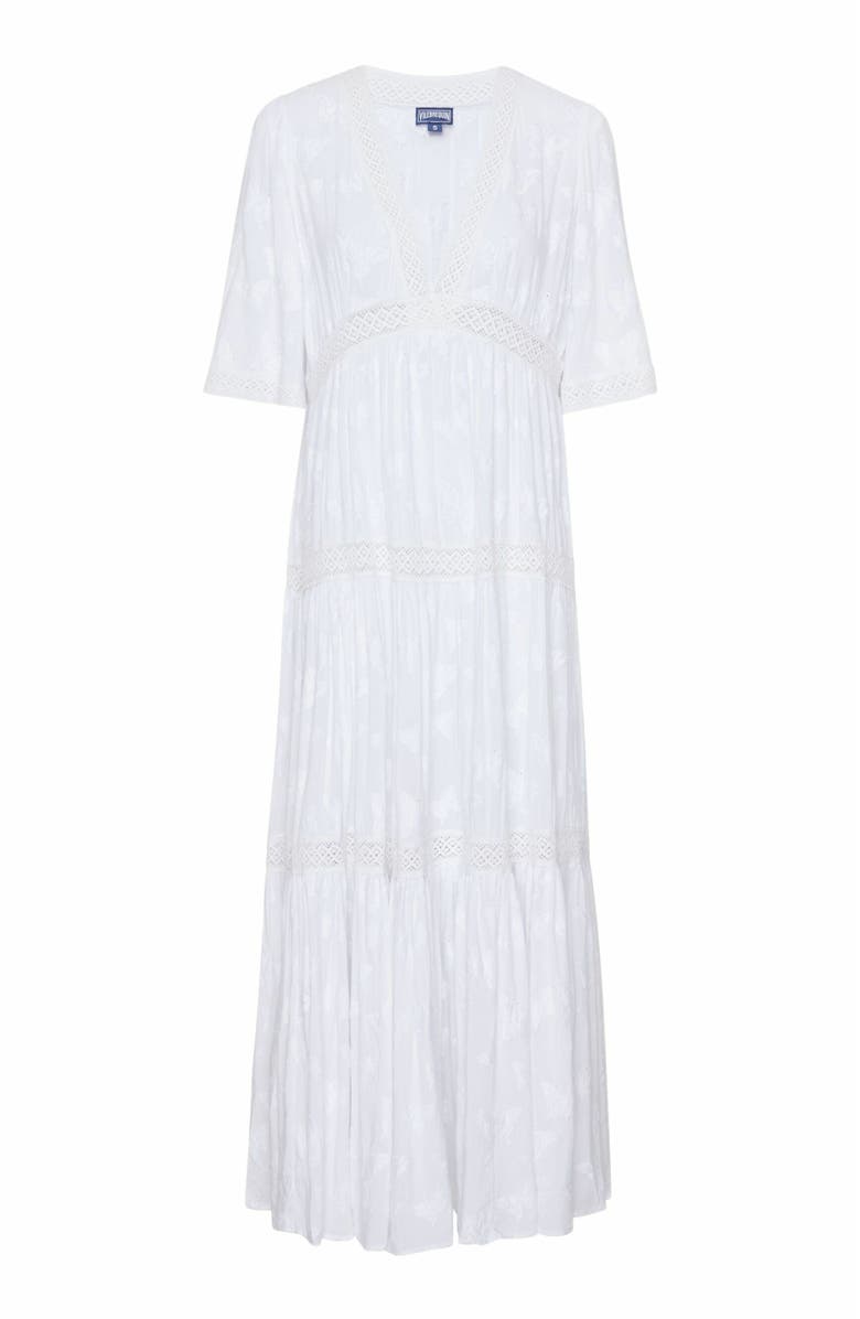 Vilebrequin Women's Disco Butterflies Rayon Dress, Main, color, Blanc