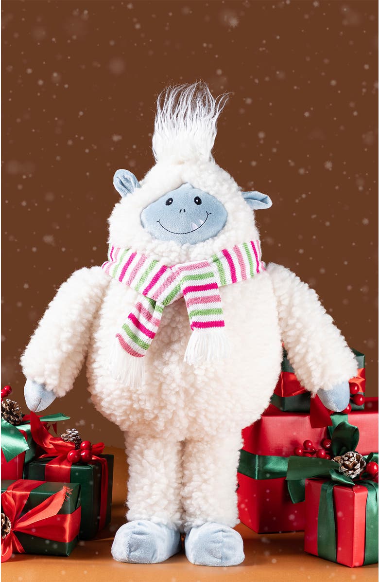 Glitzhome 22"H Christmas Fabric Standing Yeti Decor, Alternate, color, 