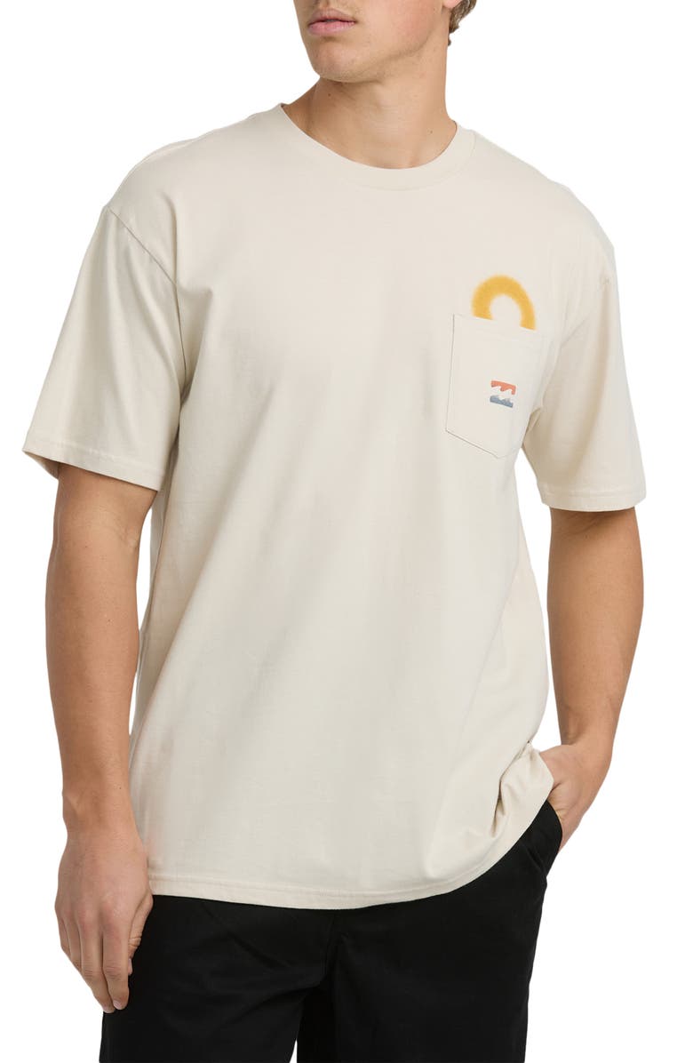 Billabong Eclipse Cotton Pocket T-Shirt, Main, color, Chili