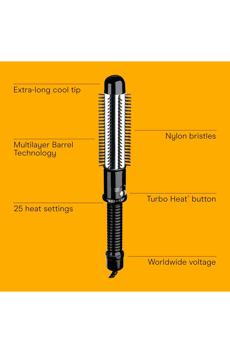 CONAIR Instant Heat 1-1/4in Hot Styling Brush 25 Heat Settings, Alternate, color, Black