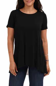 Print Mesh Back T-Shirt