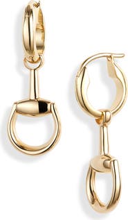 Gucci Small Horsebit Drop Earrings