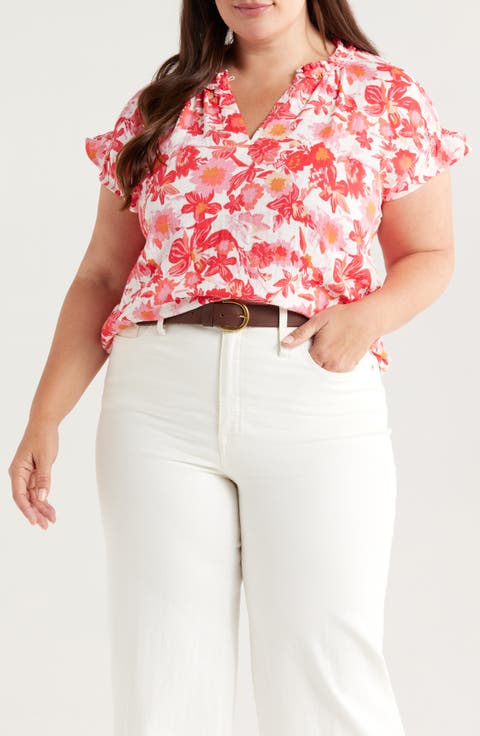Coral Plus-Size Tops for Women | Nordstrom