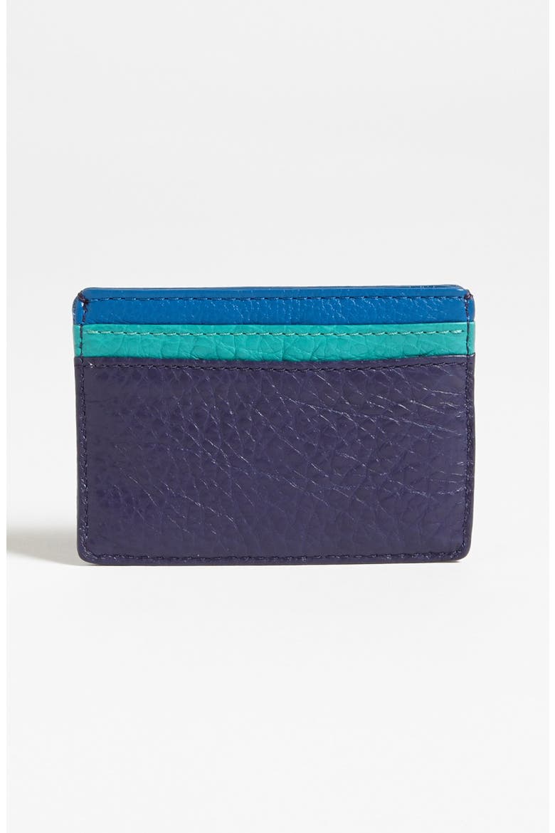 'Clay - Slim' Card Case, Alternate, color, ADMIRAL BLUE MULTI