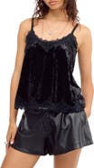 Free People Date Night Ready Velvet Tank