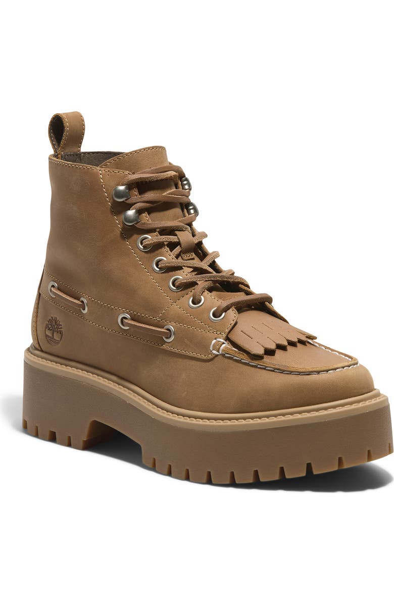 Timberland Stone Street Platform Hiking Boot, Main, color, Wheat Full Grain