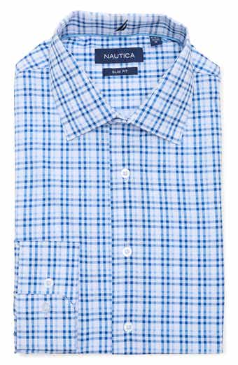 Slim Fit Geo Print Stretch Dress Shirt