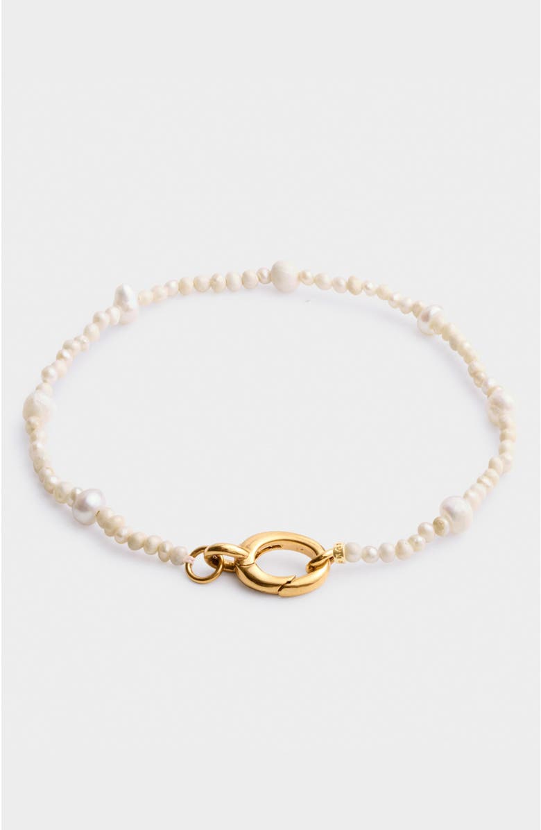 Katie Loxton Pearl Glow Bracelet, Main, color, Pearl And Gold Coated