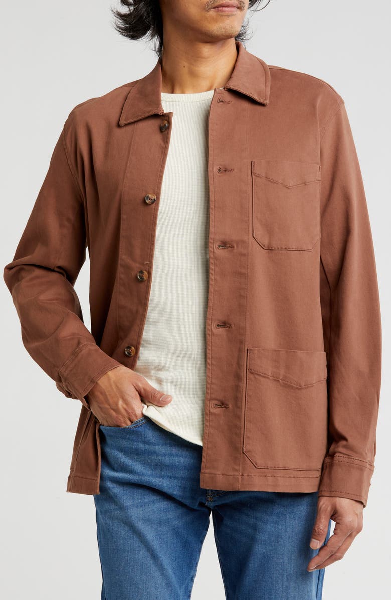 Lucky Brand Solid Chore Jacket, Main, color, 