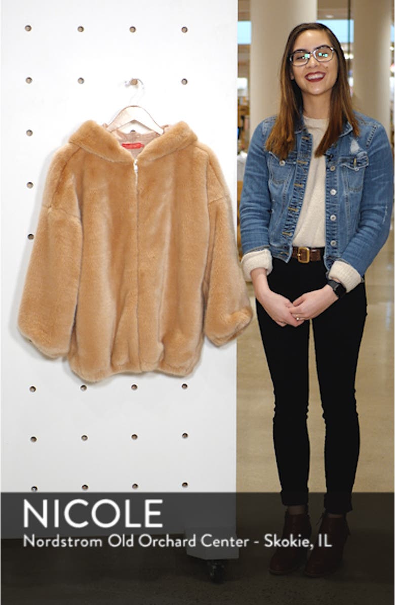 Cedar Faux Fur Hooded Jacket, sales video thumbnail