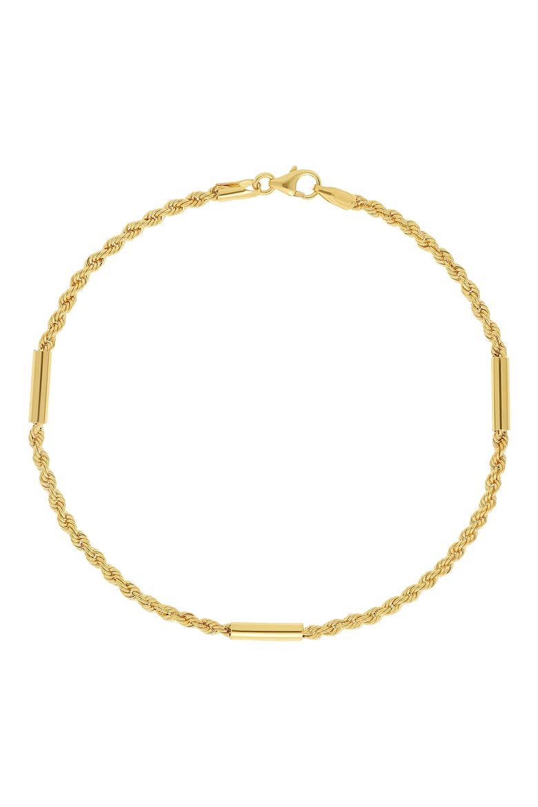 14K Gold Florentine Bar Bracelet (Nordstrom Exclusive), Main, color, 14K YELLOW GOLD