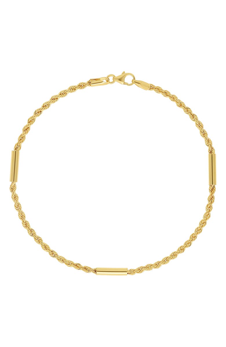 Bony Levy 14K Gold Florentine Bar Bracelet, Main, color,
