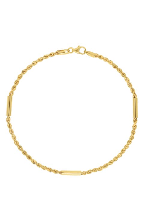 14K Gold Florentine Bar Bracelet (Nordstrom Exclusive)