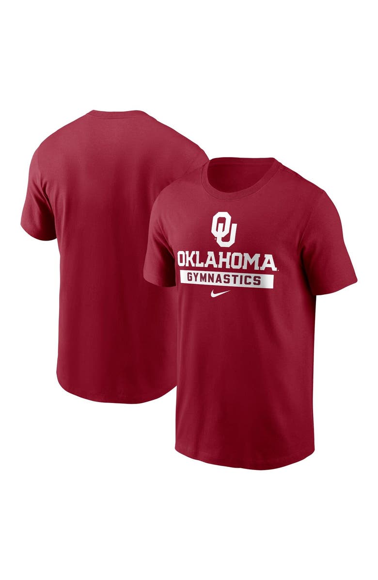Nike Men's Nike Crimson Oklahoma Sooners Gymnastics T-Shirt, Alternate, color, Crimson