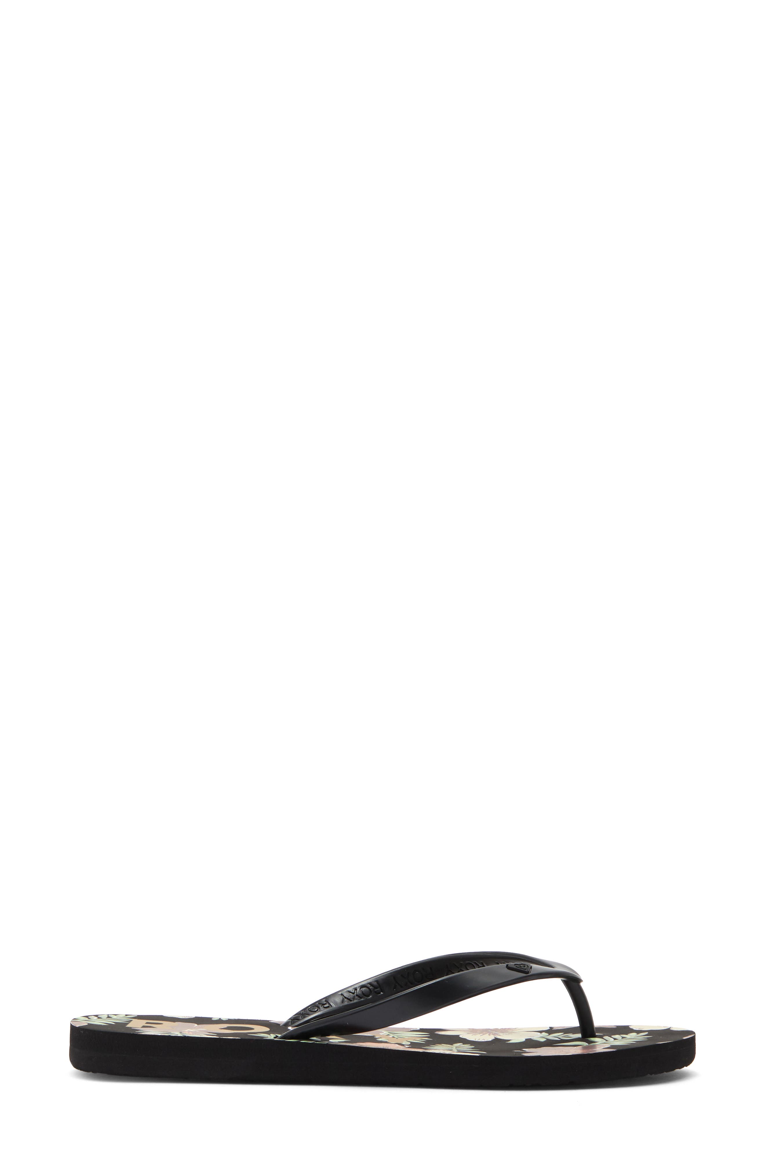 Roxy Tahiti VII Flip Flop, Alternate, color, Black Multi