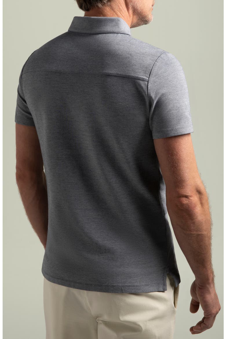 Biscayne Slim Fit Cotton Blend Piqué Golf Polo, Alternate, color, MIDNIGHT NAVY