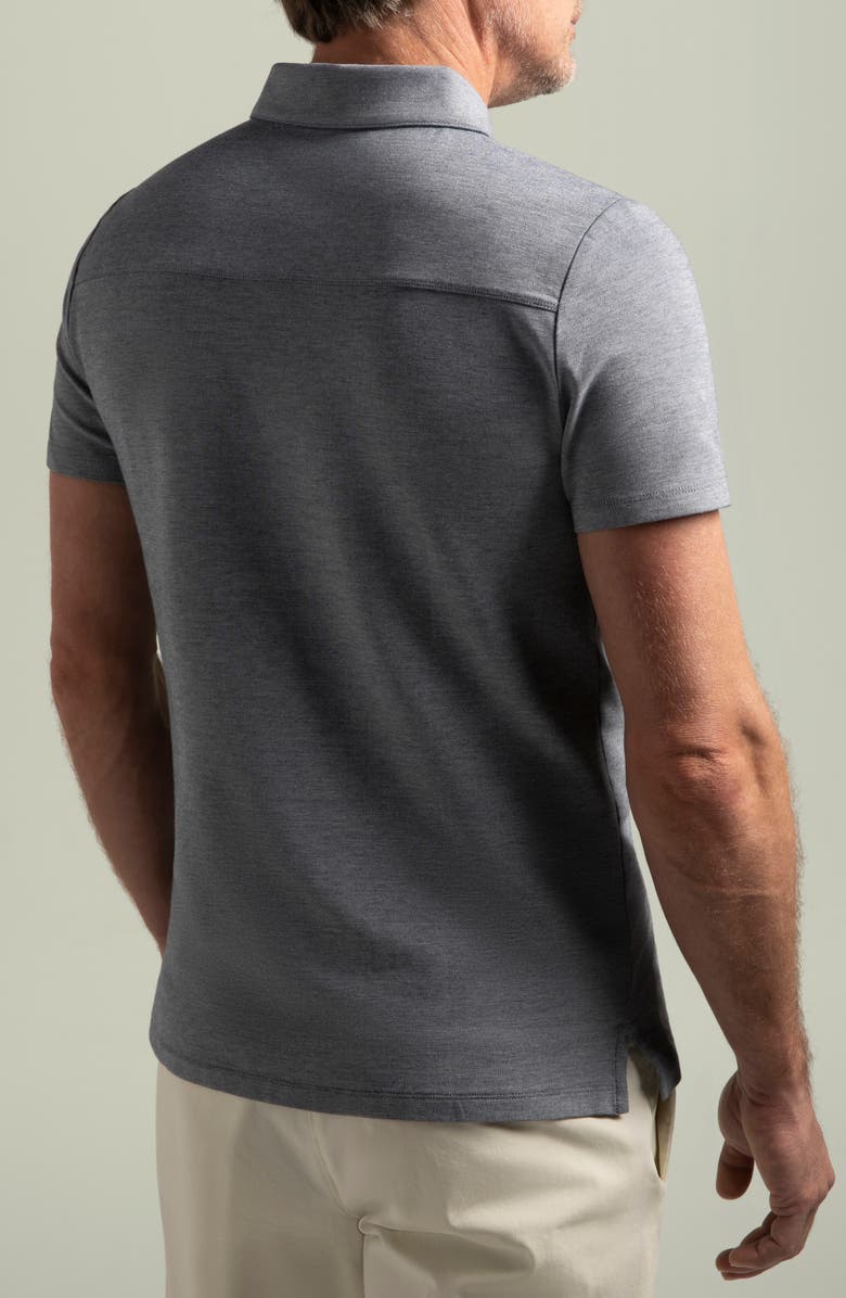 Hypernatural Biscayne Slim Fit Cotton Blend Piqué Golf Polo, Alternate, color, Midnight Navy