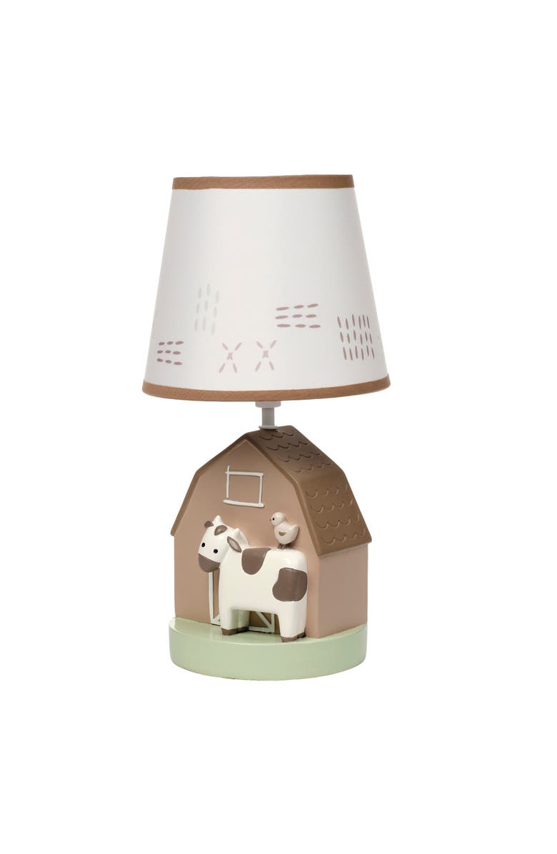 Bedtime Originals Farmyard Friends Decorative Tabletop Nursery Lamp with Shade, Alternate, color, Cream