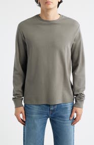 FRAME Duo Fold Long Sleeve Cotton T-Shirt