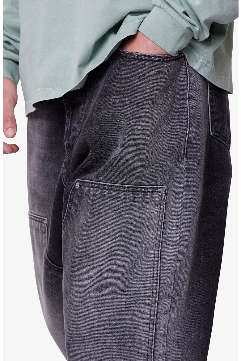West Double Knee Jeans, Alternate, color, BLACK